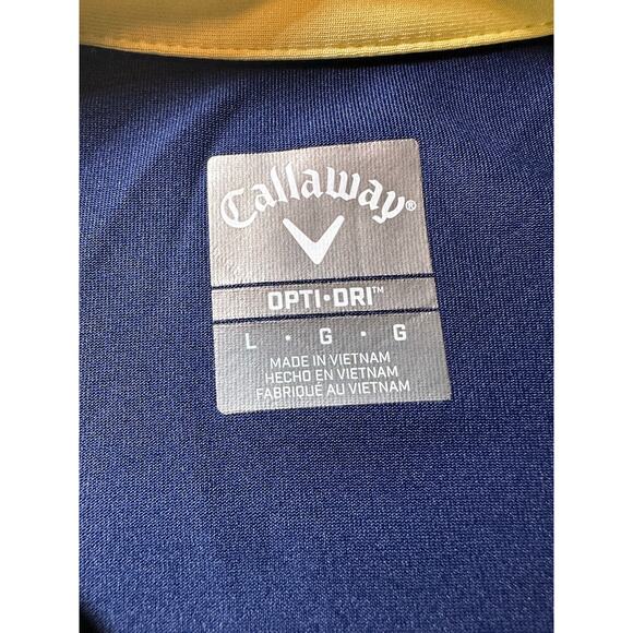 Callaway Opti-Dri Golf Polo Shirt - Men's L - Striped - Picture 4 of 6